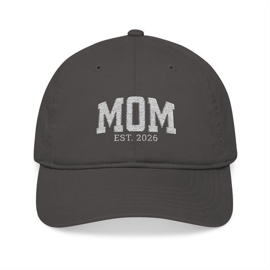 Organic Embroidered Baseball Cap for Moms