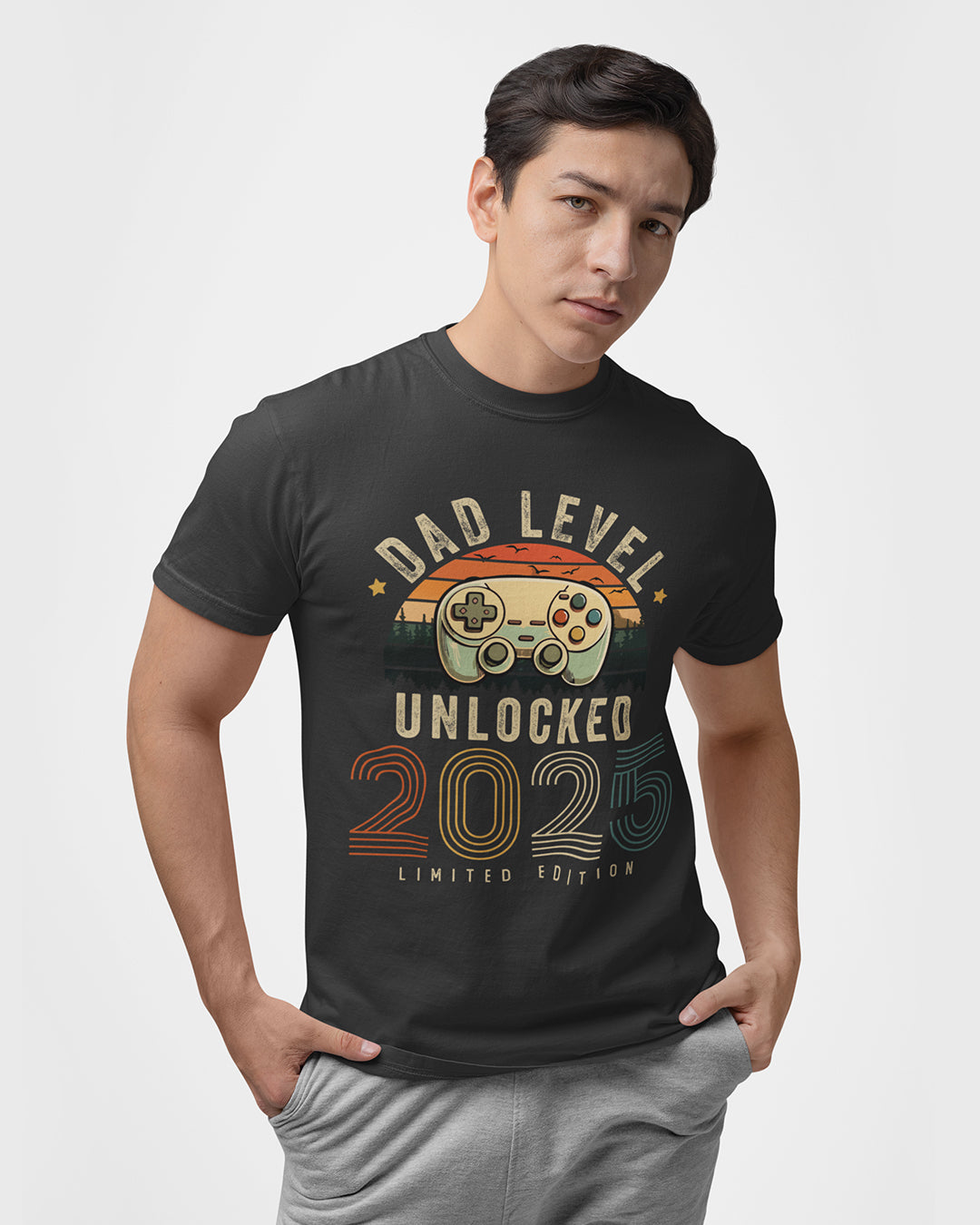 Dad Level Unlocked 2025 T-Shirt