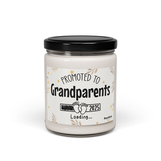 Promoted to Grandparents Scented Soy Candle