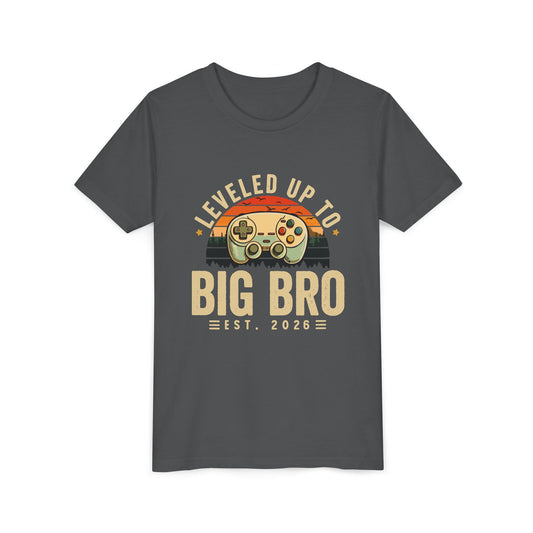 Leveled Up to Big Bro est 2026 T-shirt