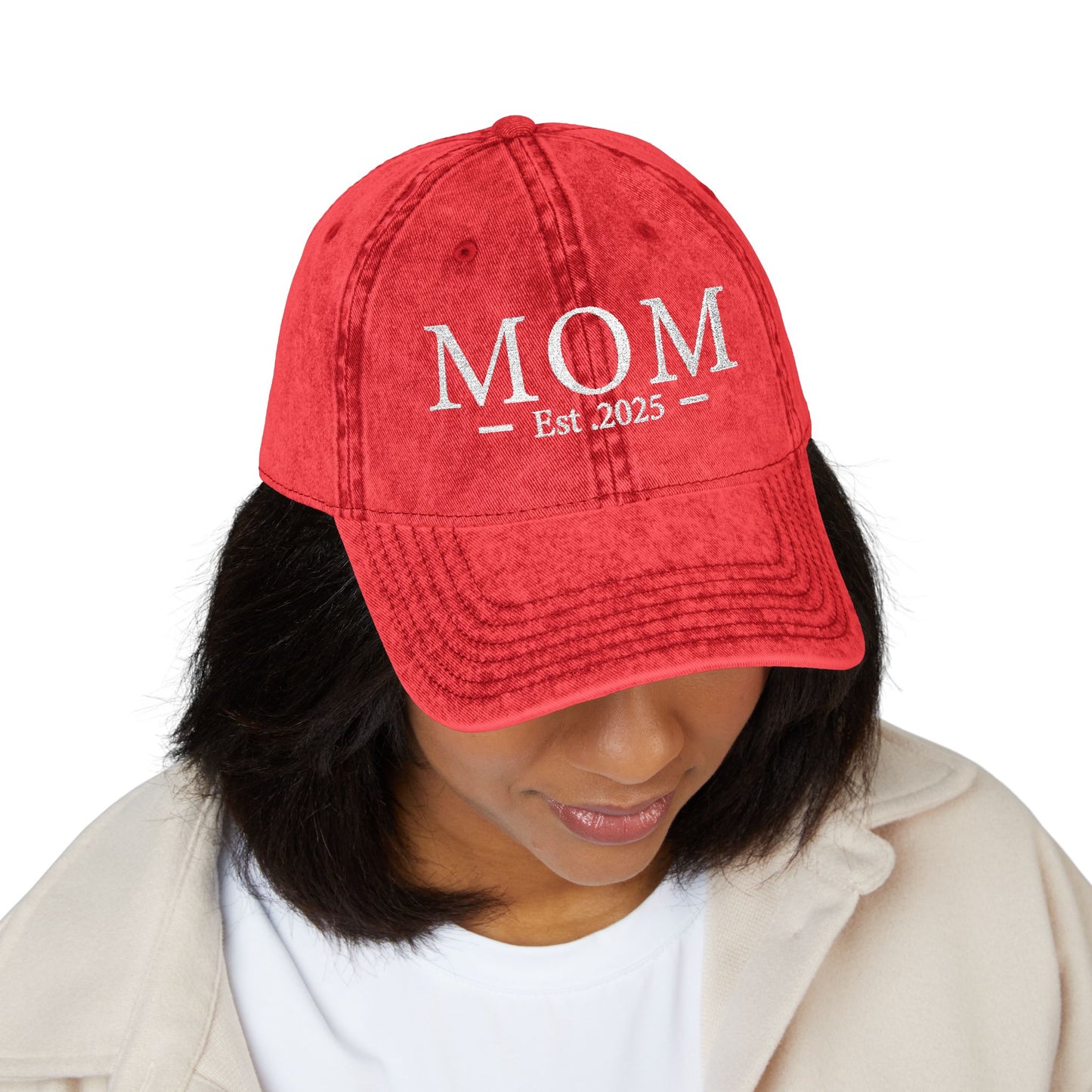 Embroidered Mom est 2025 Hat