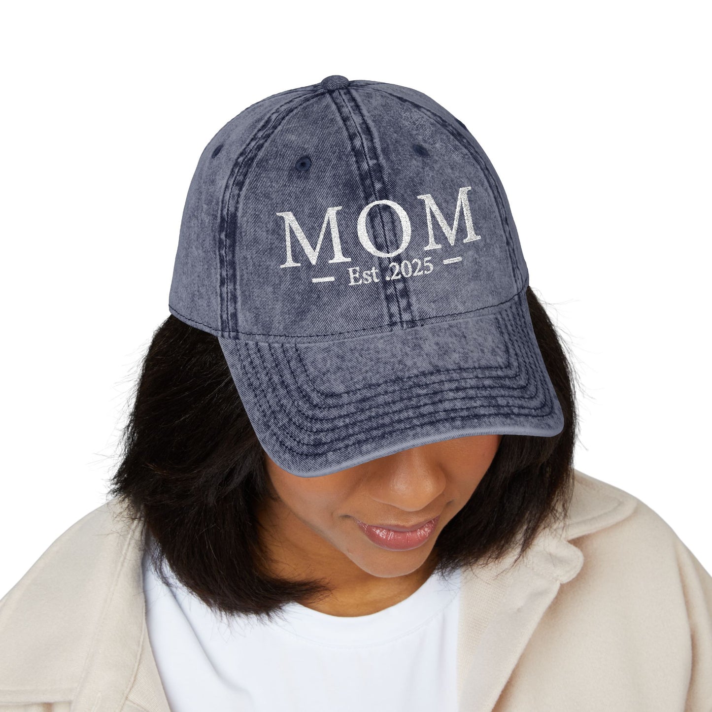 Embroidered Mom est 2025 Hat