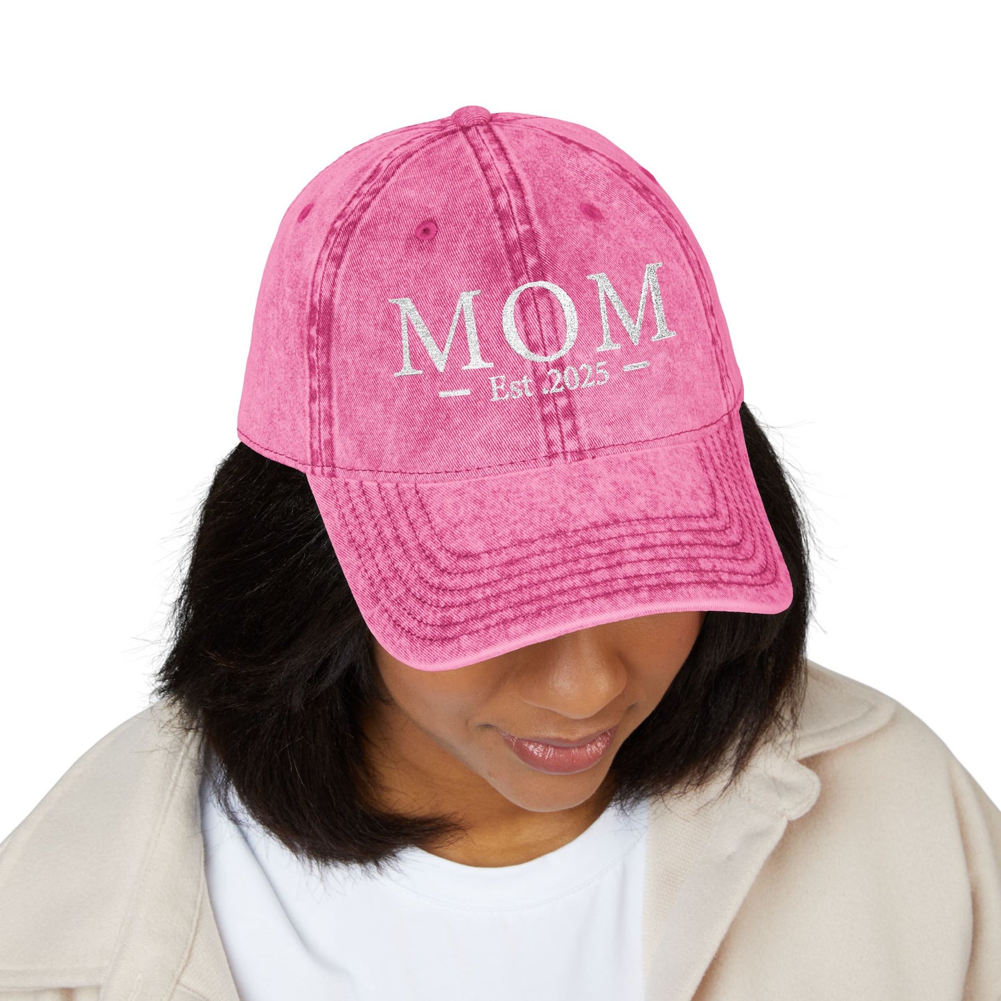 Embroidered Mom est 2025 Hat