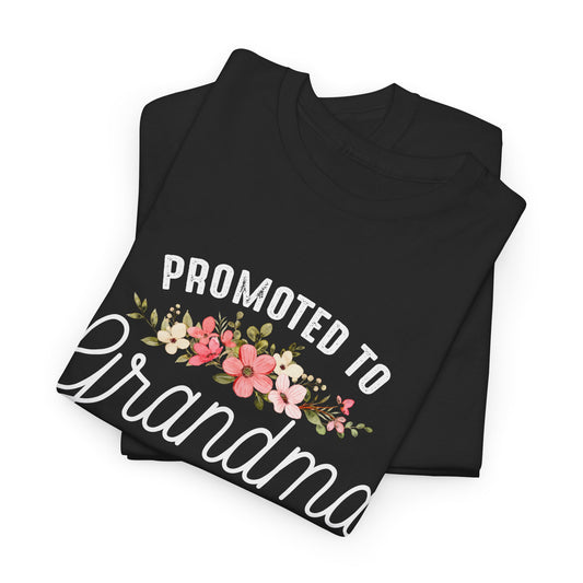 Promoted to Grandma 2025 Floral T-Shirt