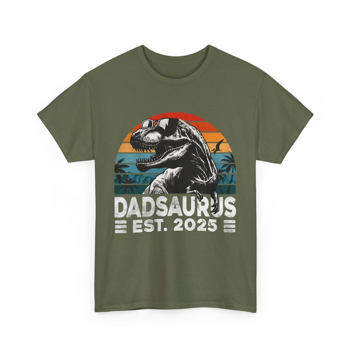 Dadsaurus est 2025 Dinosaur T-Shirt