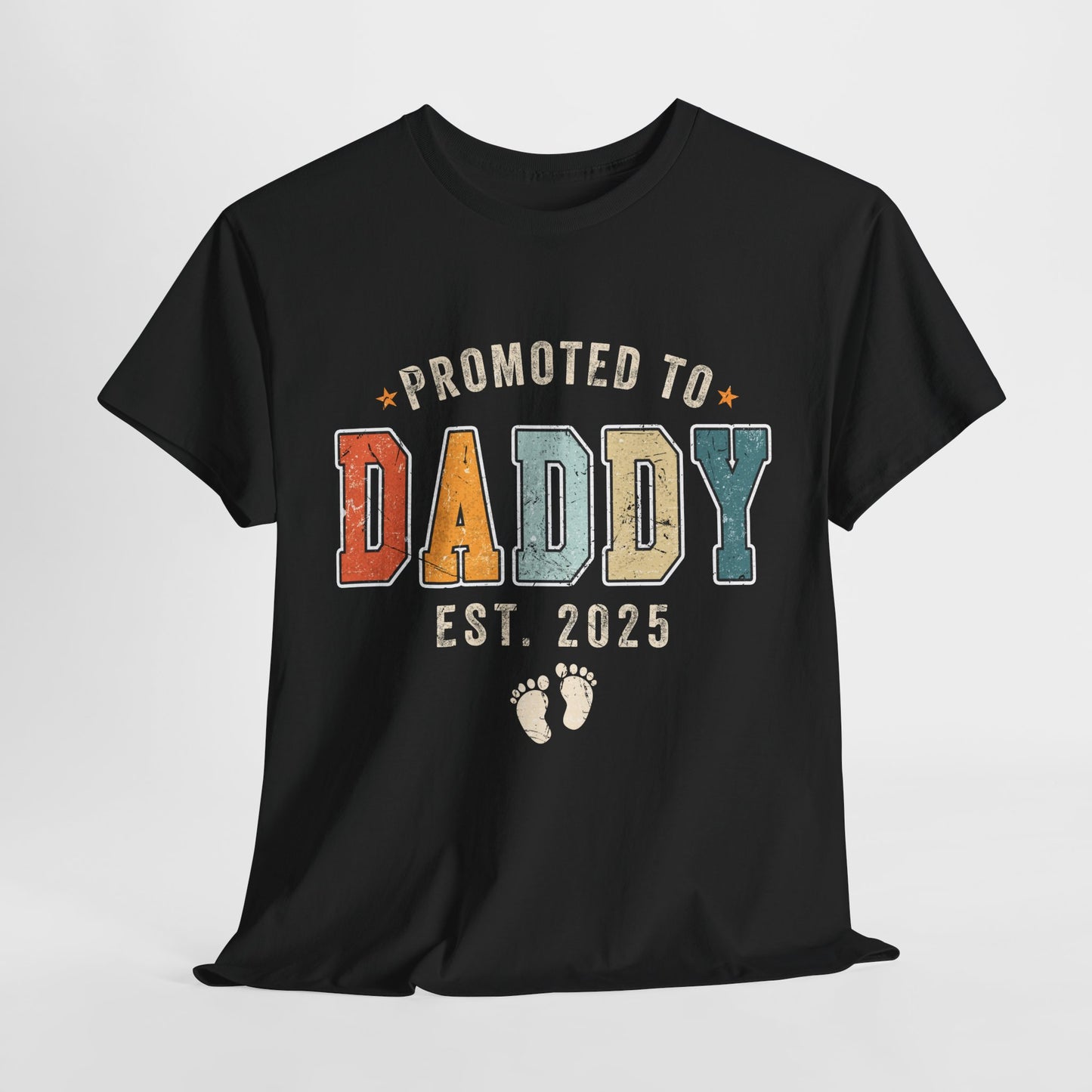 Promoted to Daddy 2025 Retro T-Shirt