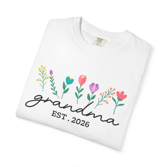 Grandma Est 2026 T-Shirt Floral
