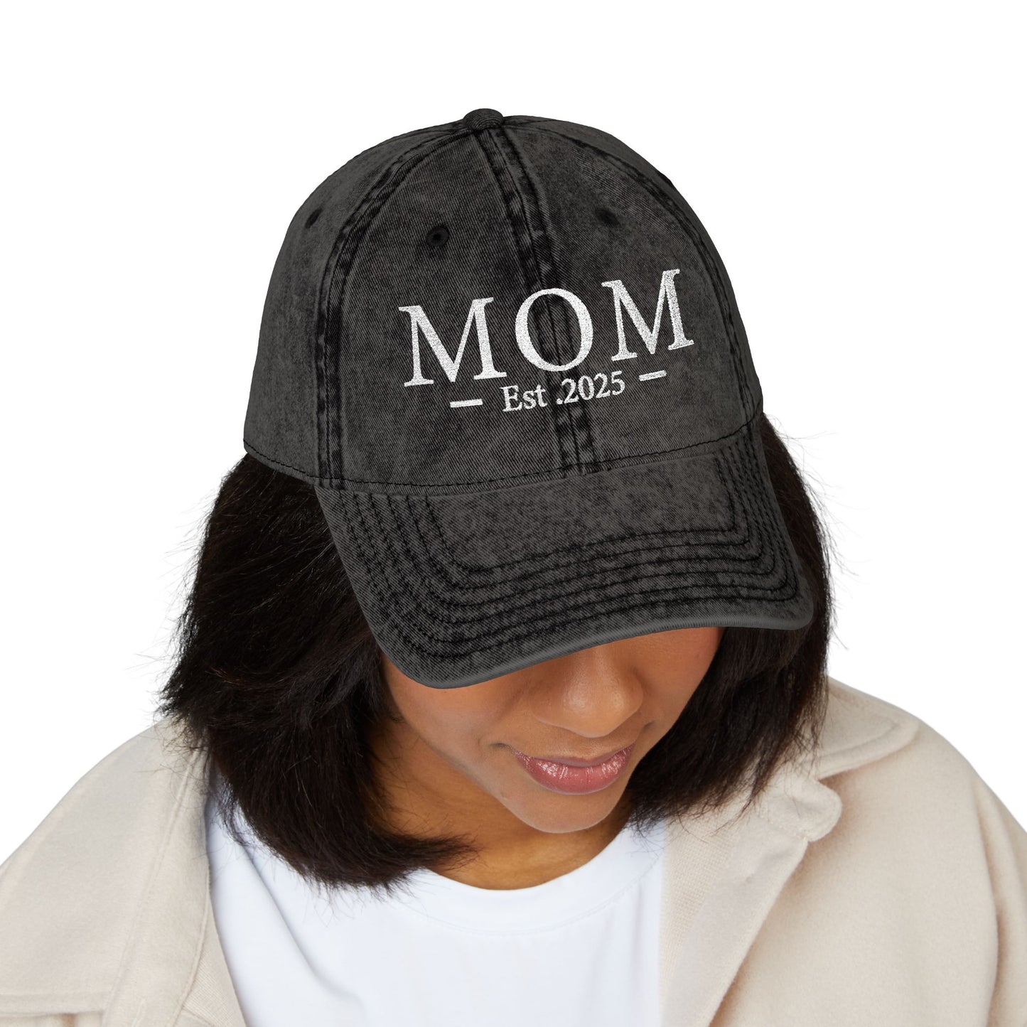 Embroidered Mom est 2025 Hat
