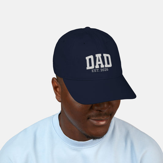 Organic Embroidered Baseball Cap for Dads
