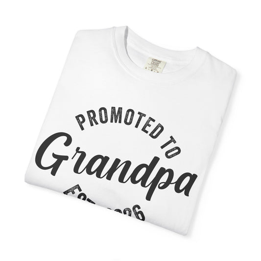 Promoted to Grandpa 2026 T-shirt