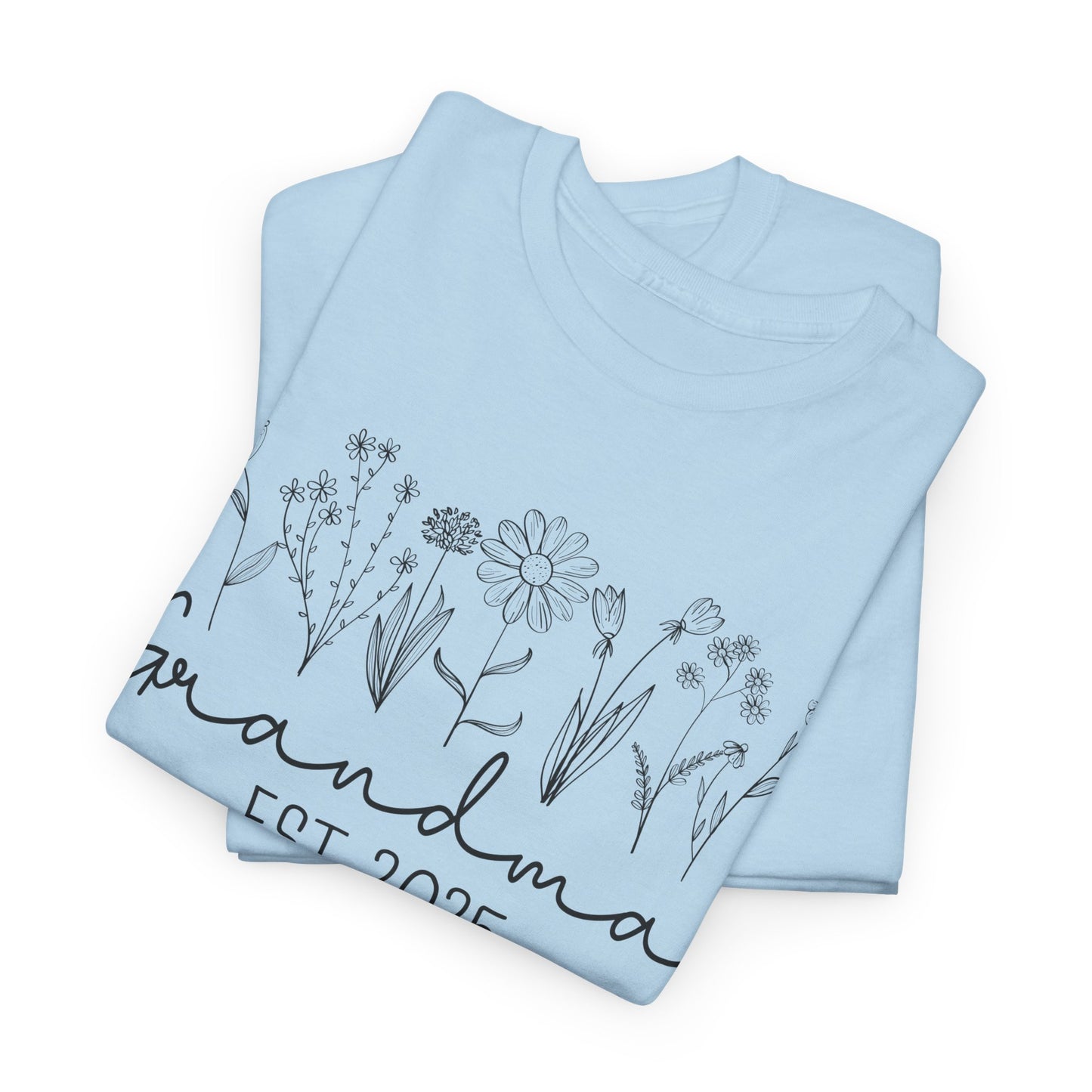 Grandma est 2025 Floral T-Shirt