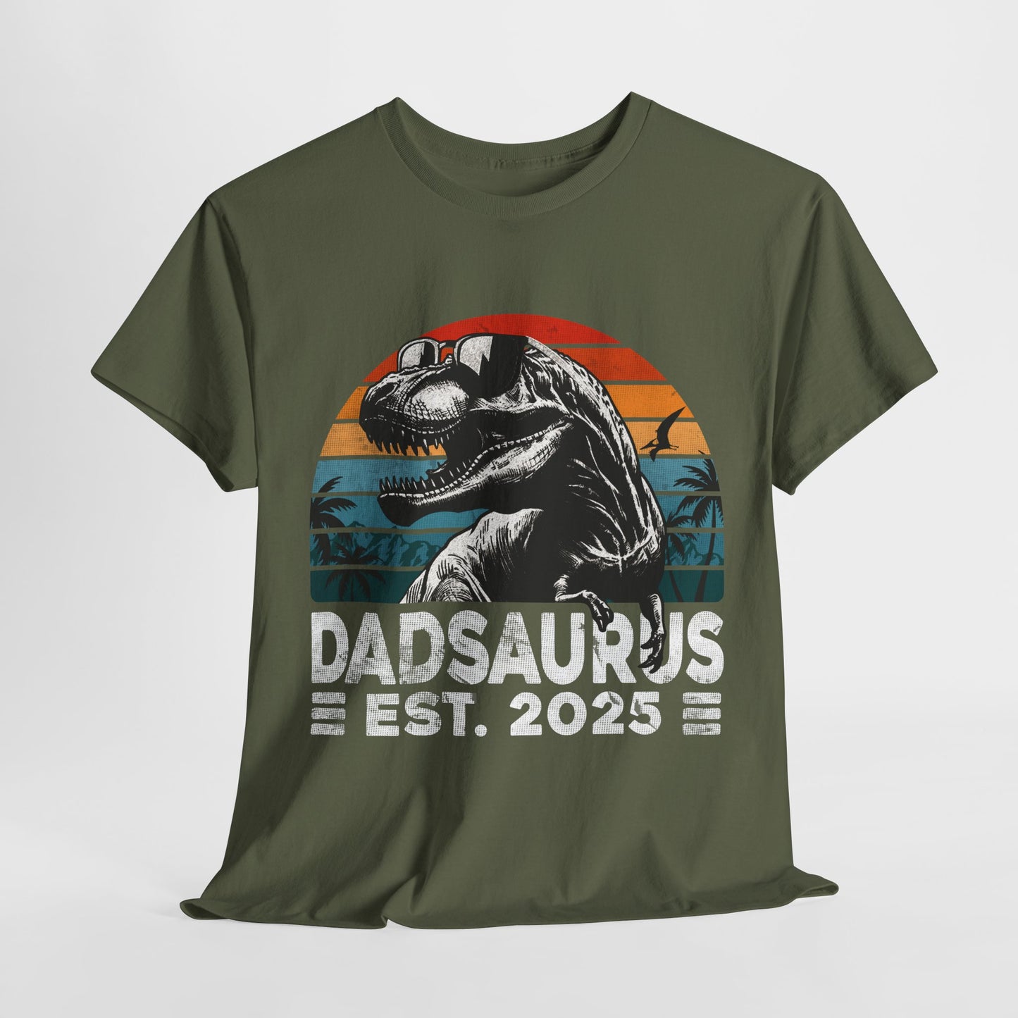 Dadsaurus est 2025 Dinosaur T-Shirt