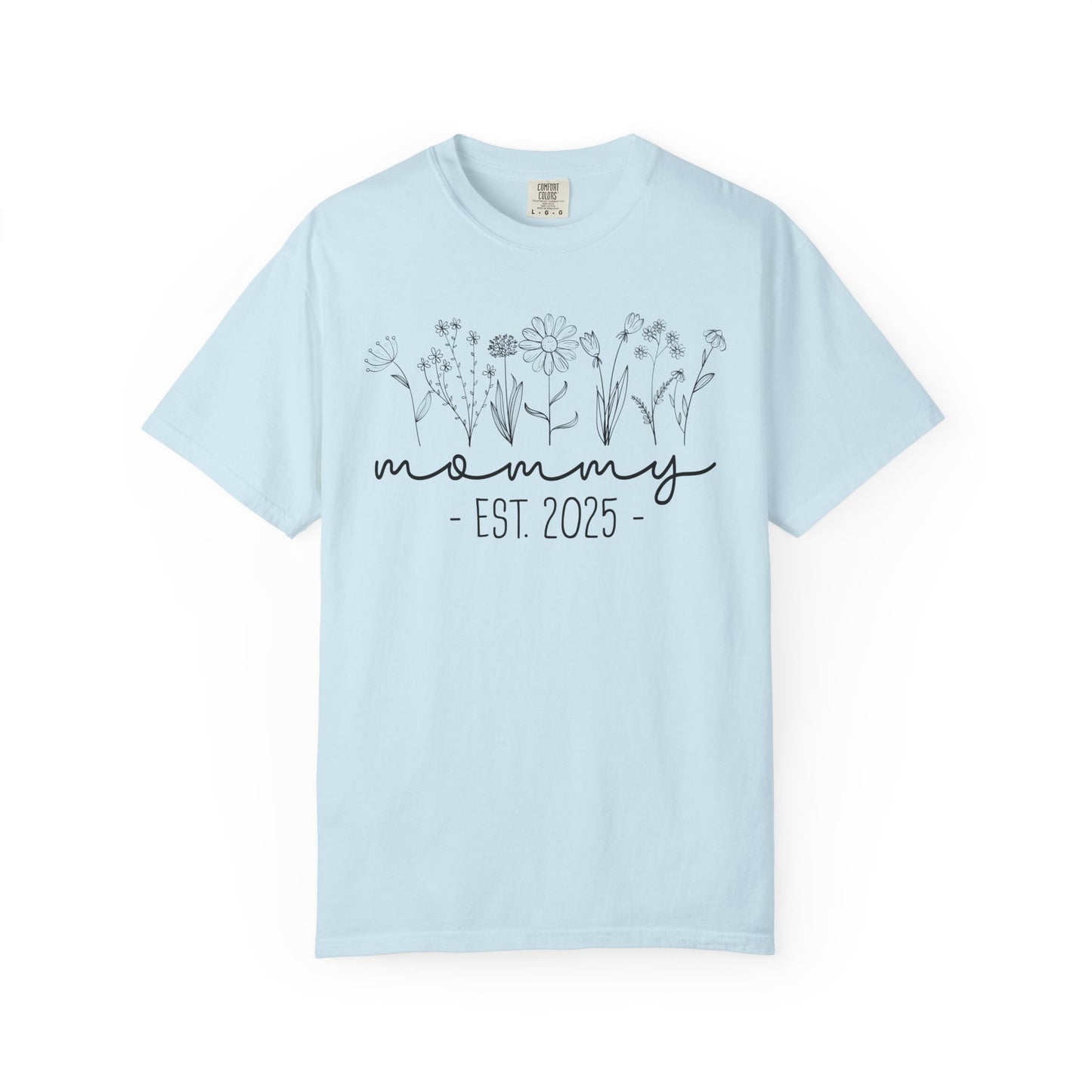 Mommy Est 2025 Floral T-Shirt