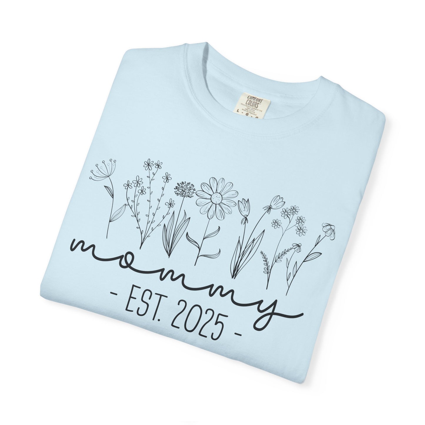 Mommy Est 2025 Floral T-Shirt