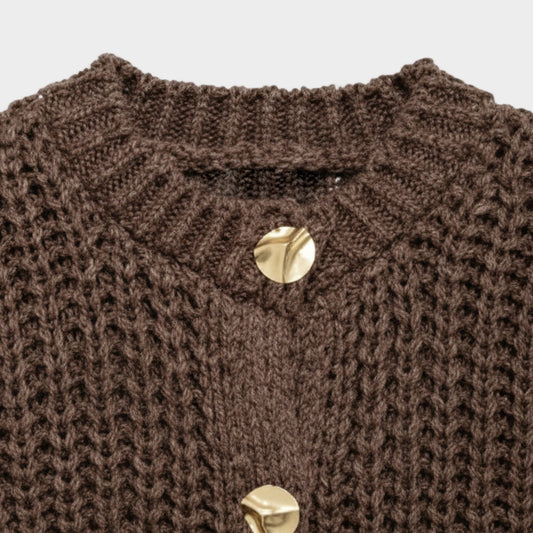 Yana - Textured Knit Statement Vest