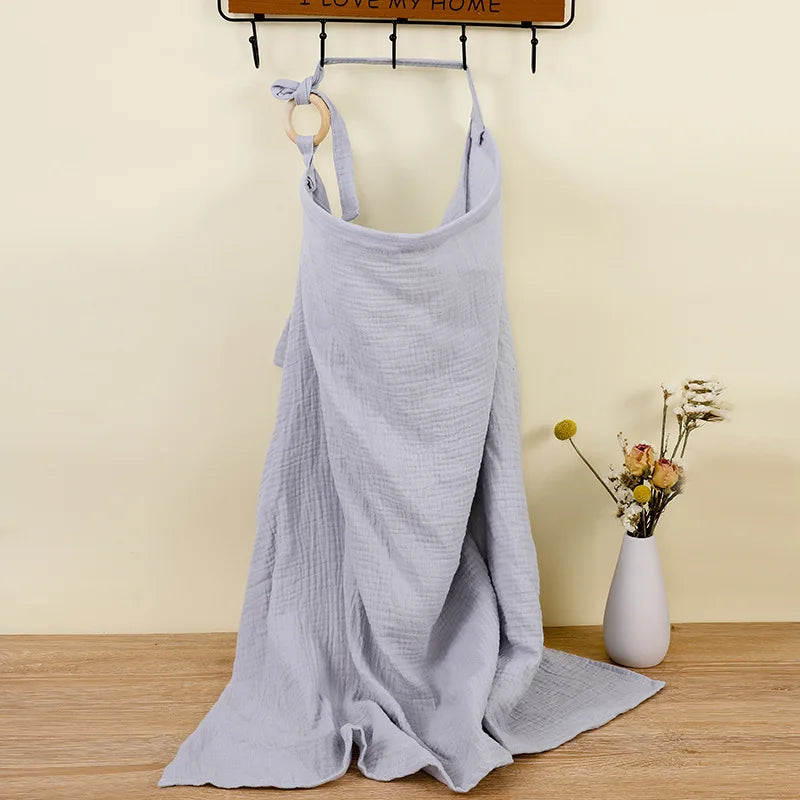 Breathable Cotton Muslin Nursing Cover