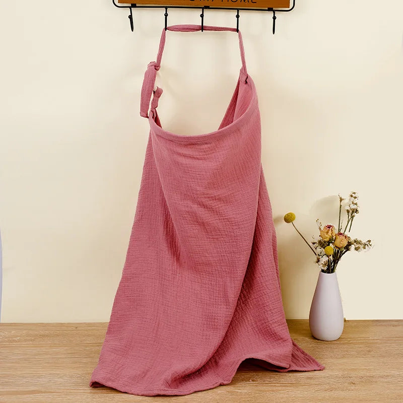 Breathable Cotton Muslin Nursing Cover
