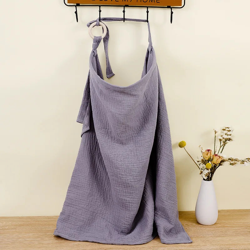Breathable Cotton Muslin Nursing Cover