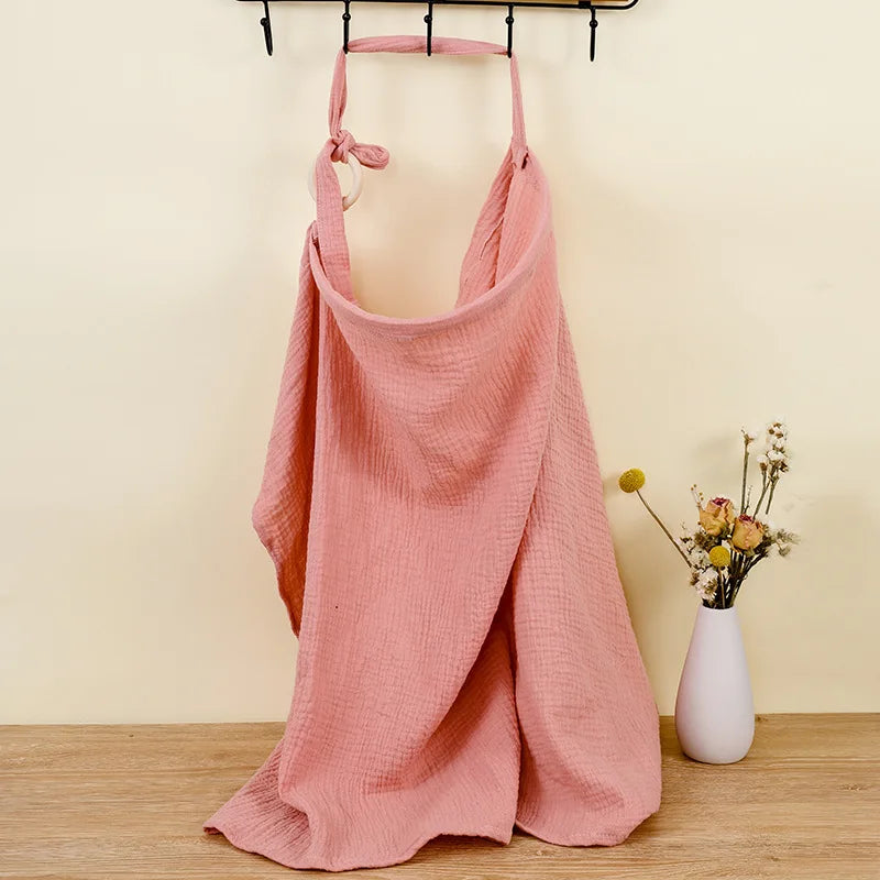Breathable Cotton Muslin Nursing Cover