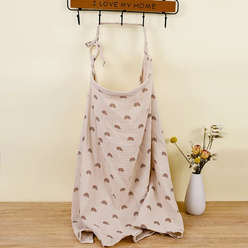 Breathable Cotton Muslin Nursing Cover