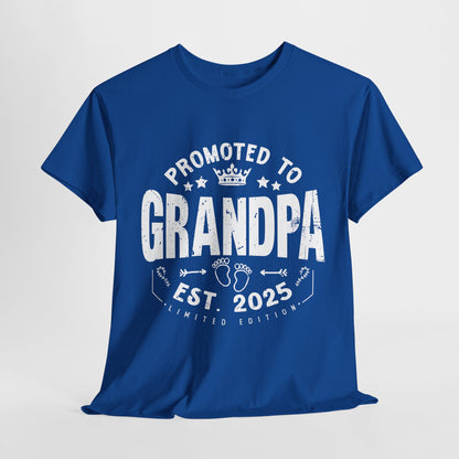 Promoted to Grandpa 2025 Vintage T-shirt