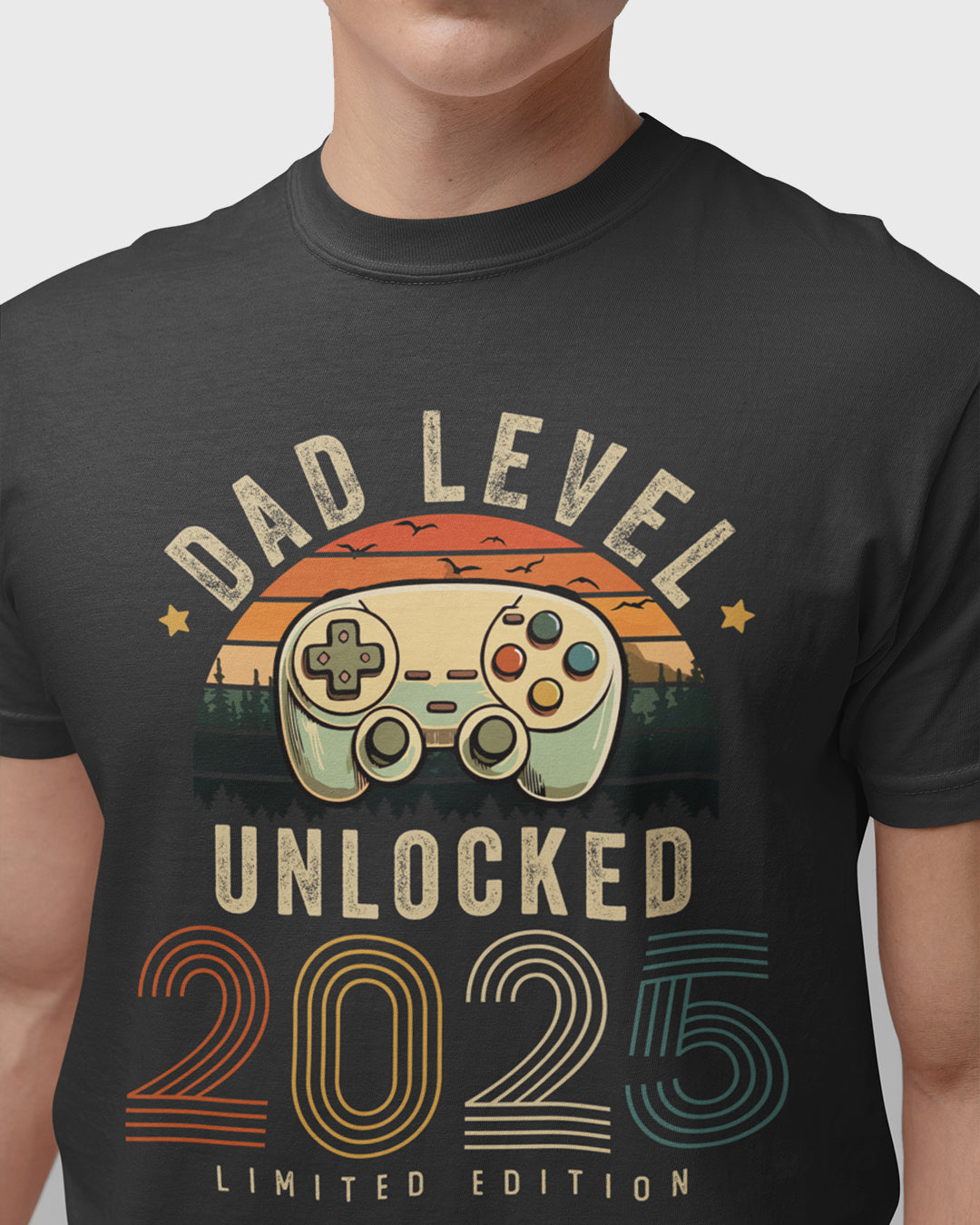 Dad Level Unlocked 2025 T-Shirt