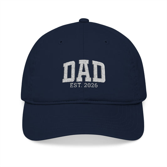 Organic Embroidered Baseball Cap for Dads