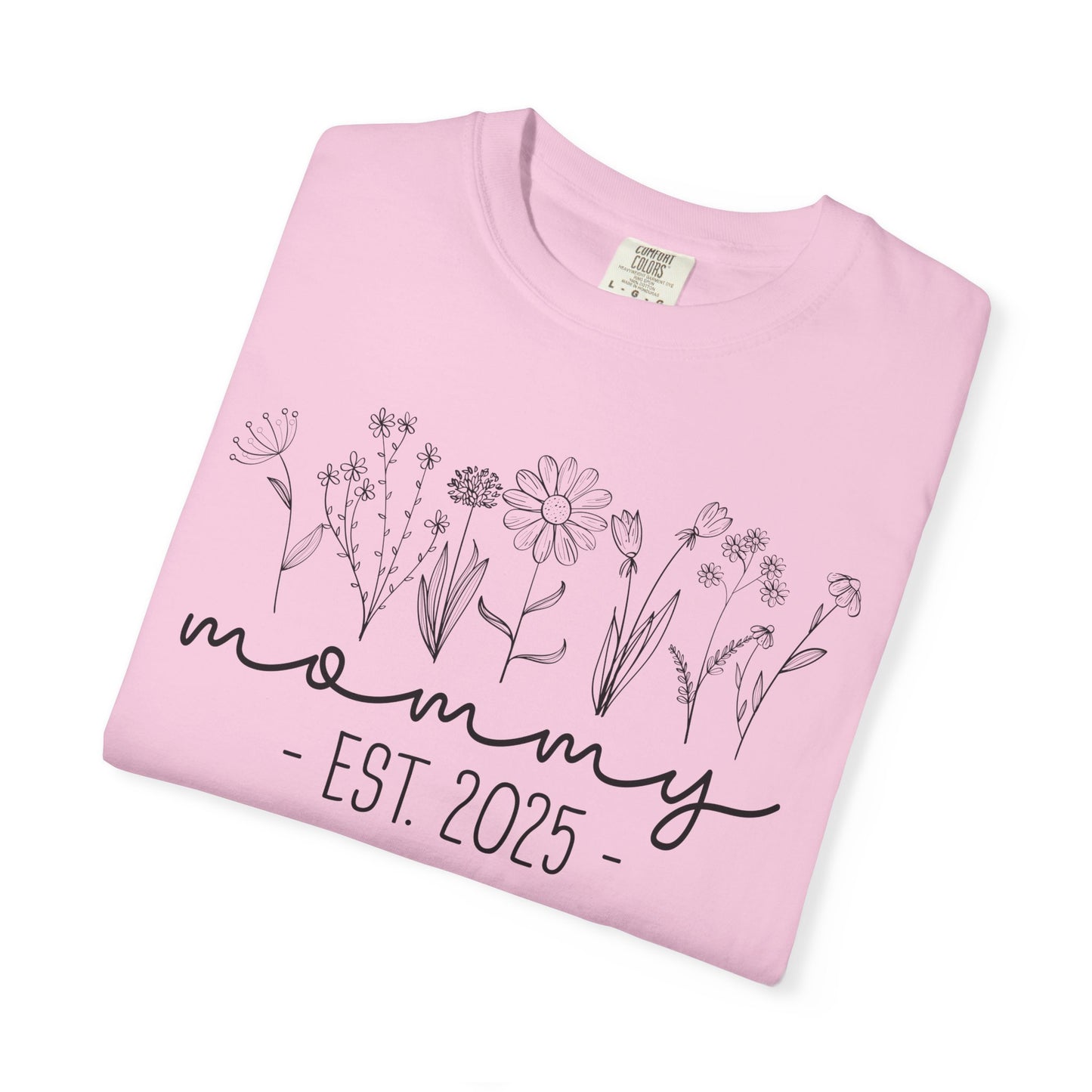 Mommy Est 2025 Floral T-Shirt