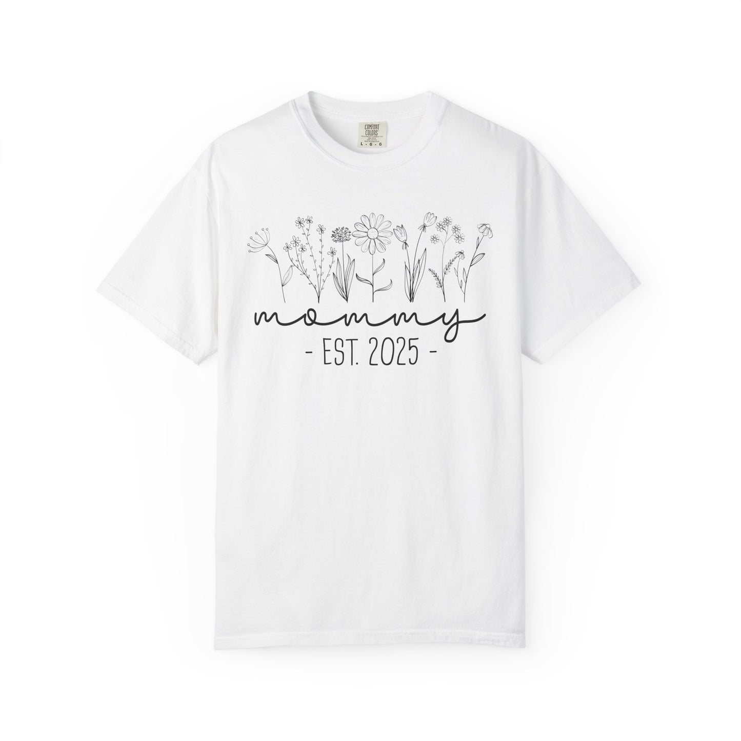 Mommy Est 2025 Floral T-Shirt
