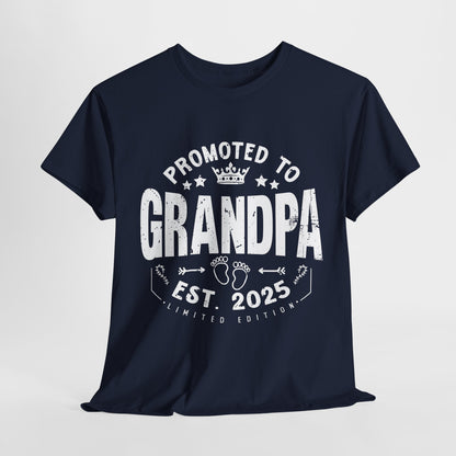 Promoted to Grandpa 2025 Vintage T-shirt