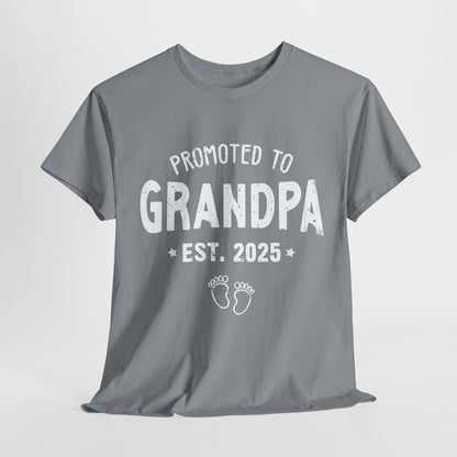 Promoted to Grandpa est 2025 T-Shirt