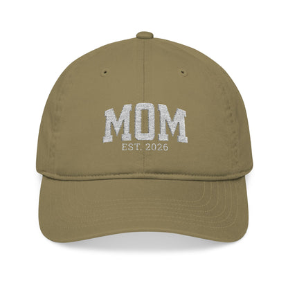 Organic Embroidered Baseball Cap for Moms