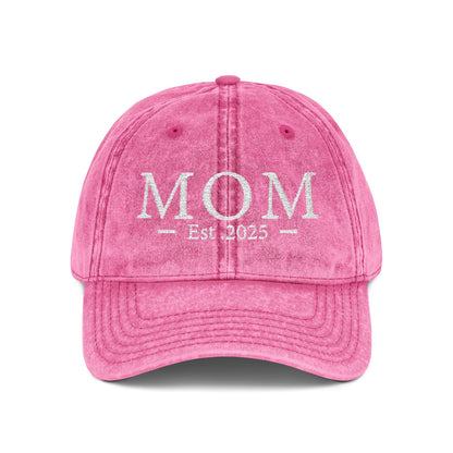 Embroidered Mom est 2025 Hat
