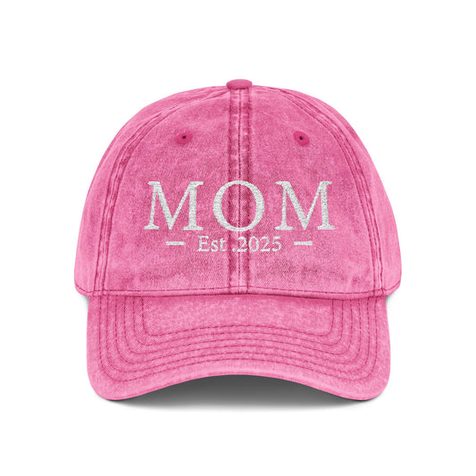 Embroidered Mom est 2025 Hat