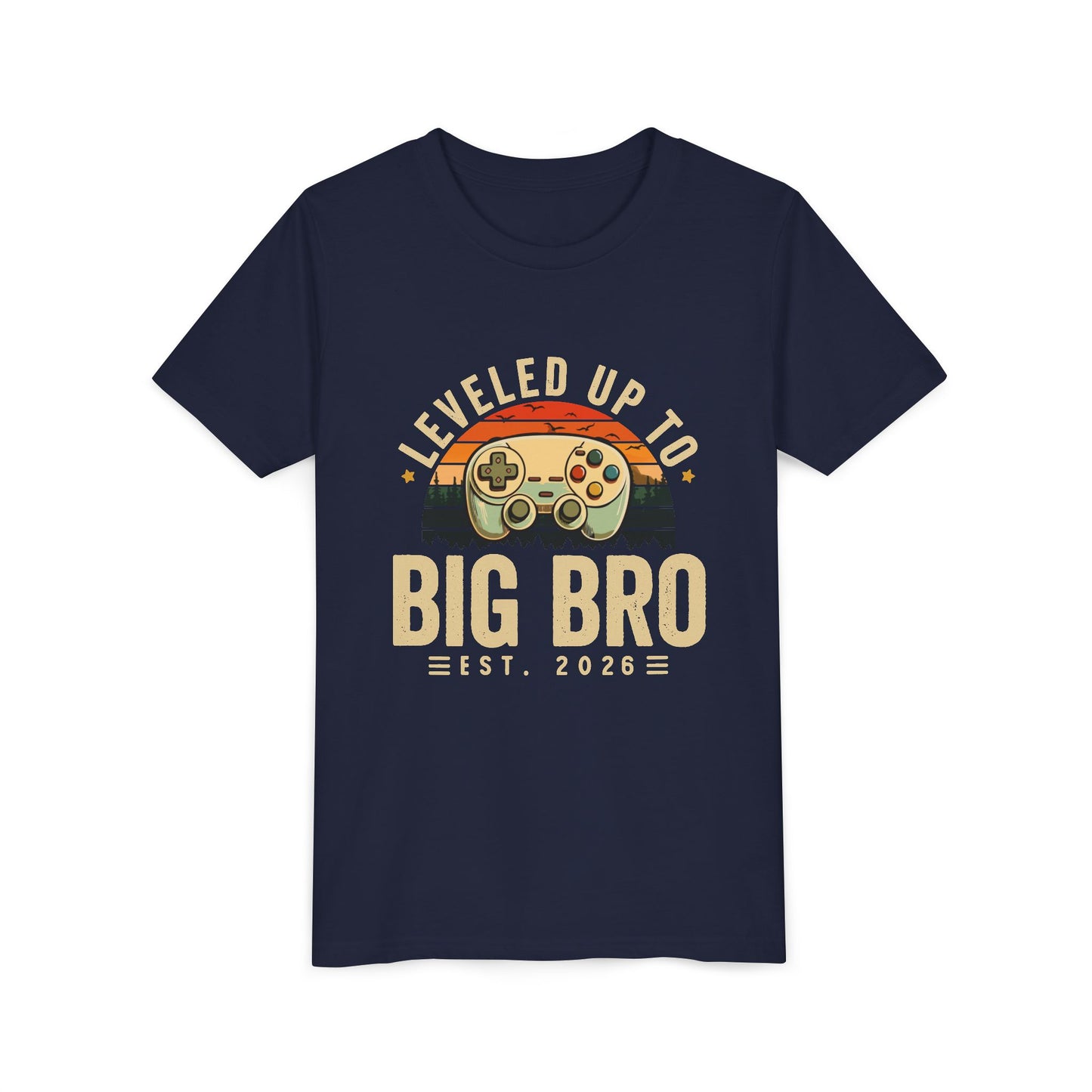 Leveled Up to Big Bro est 2026 T-shirt