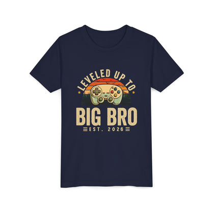 Leveled Up to Big Bro est 2026 T-shirt