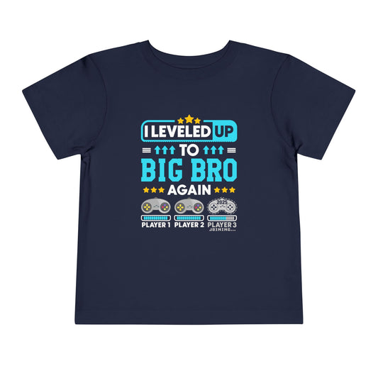 I Leveled Up To Big Bro Again 2025 T-Shirt