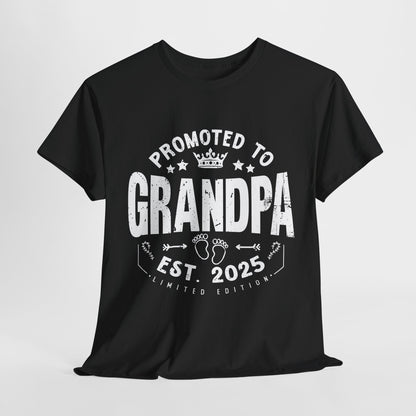 Promoted to Grandpa 2025 Vintage T-shirt