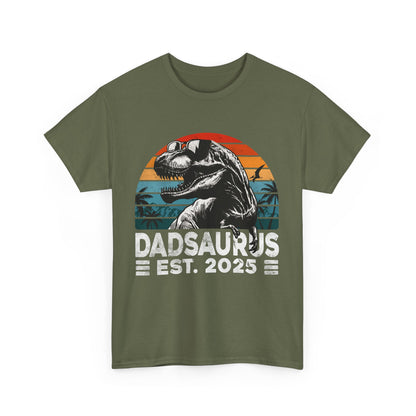 Dadsaurus est 2025 Dinosaur T-Shirt