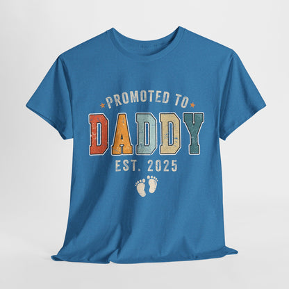 Promoted to Daddy 2025 Retro T-Shirt