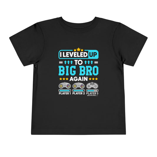 I Leveled Up To Big Bro Again 2025 T-Shirt