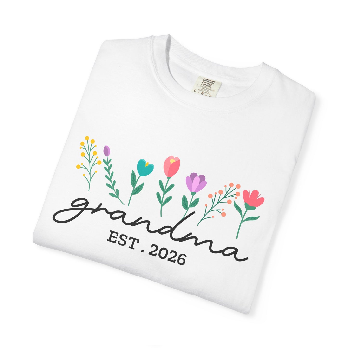 Grandma Est 2026 T-Shirt Floral