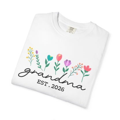 Grandma Est 2026 T-Shirt Floral