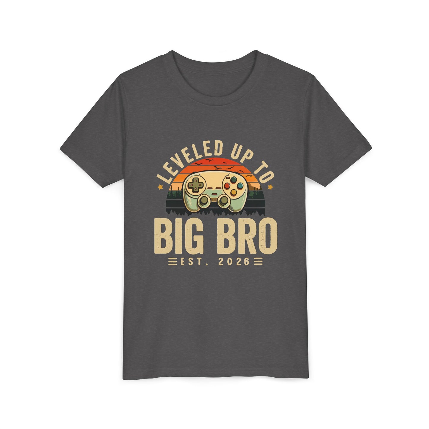 Leveled Up to Big Bro est 2026 T-shirt