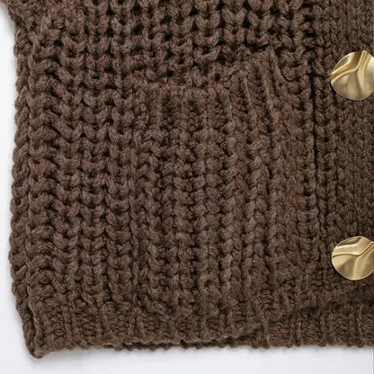 Yana - Textured Knit Statement Vest