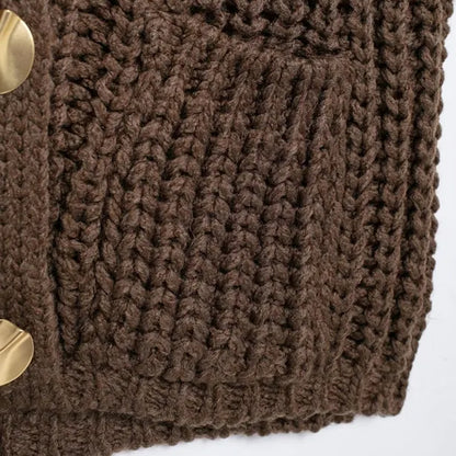 Yana - Textured Knit Statement Vest