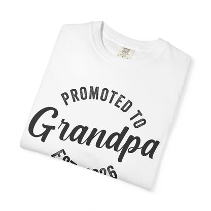 Promoted to Grandpa 2026 T-shirt