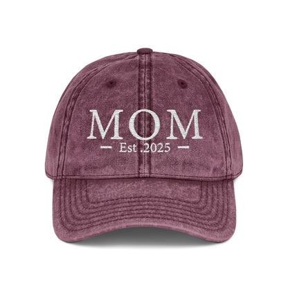 Embroidered Mom est 2025 Hat