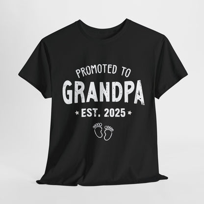 Promoted to Grandpa est 2025 T-Shirt