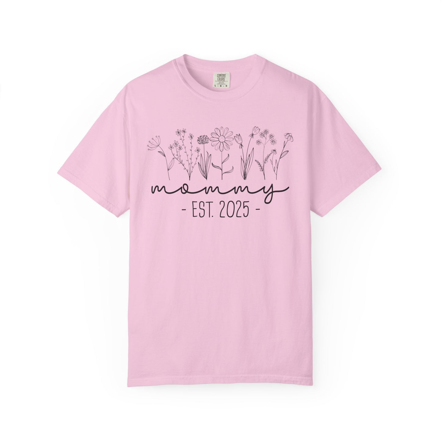 Mommy Est 2025 Floral T-Shirt